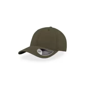 Image of Atlantis Groovy Canvas 6 Panel Cap (One Size) (Olive)