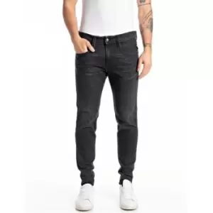 Image of REPLAY Bronny Hyperflex Re-Used Jeans - Grey