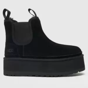 Image of UGG Black Nuemel Platform Chelsea Boots