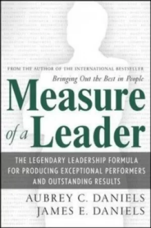 Image of Measure of a leader by Aubrey C Daniels