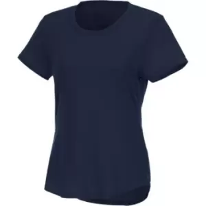 Image of Elevate Womens/Ladies Jade Short Sleeve Recycled T-Shirt (L) (Navy)