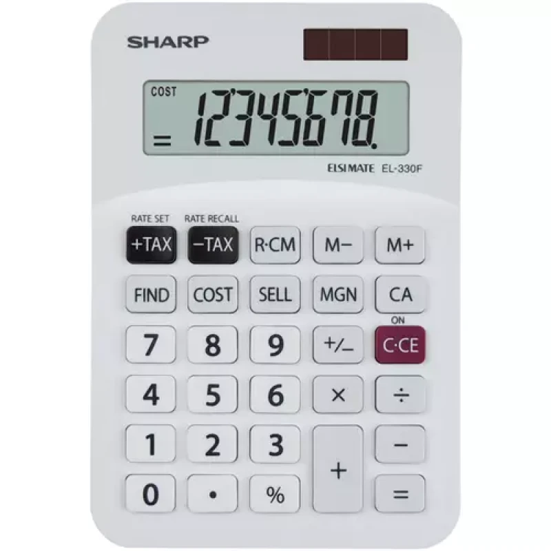 Image of Sharp EL-330ER calculator Pocket Financial Grey