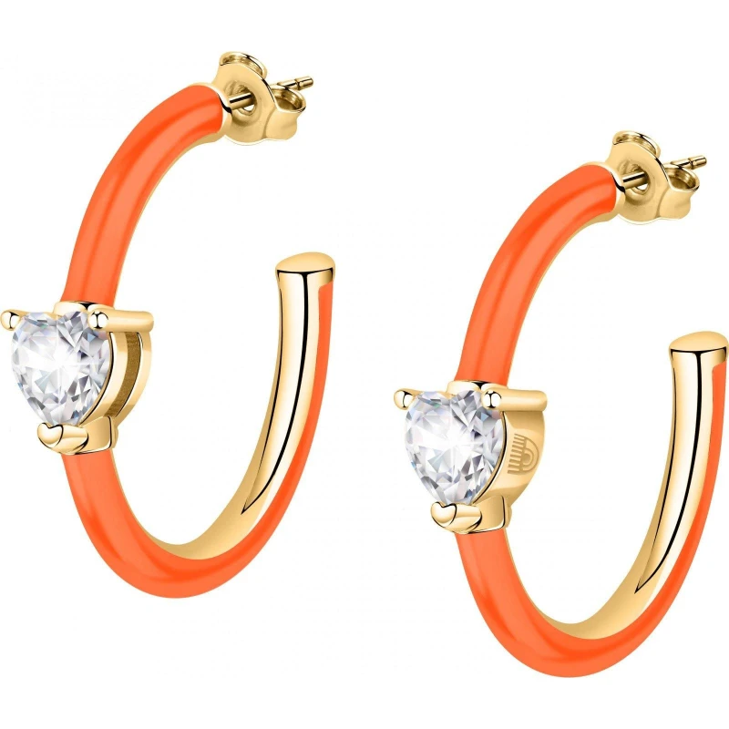 Image of Chiara Ferragni Womens J19AVI21 Pair Of Earrings in Orange Orange Female One Size