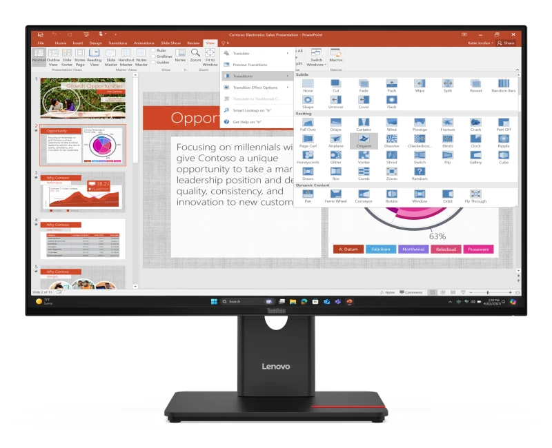 Image of Lenovo ThinkVision T27-40 Monitor
