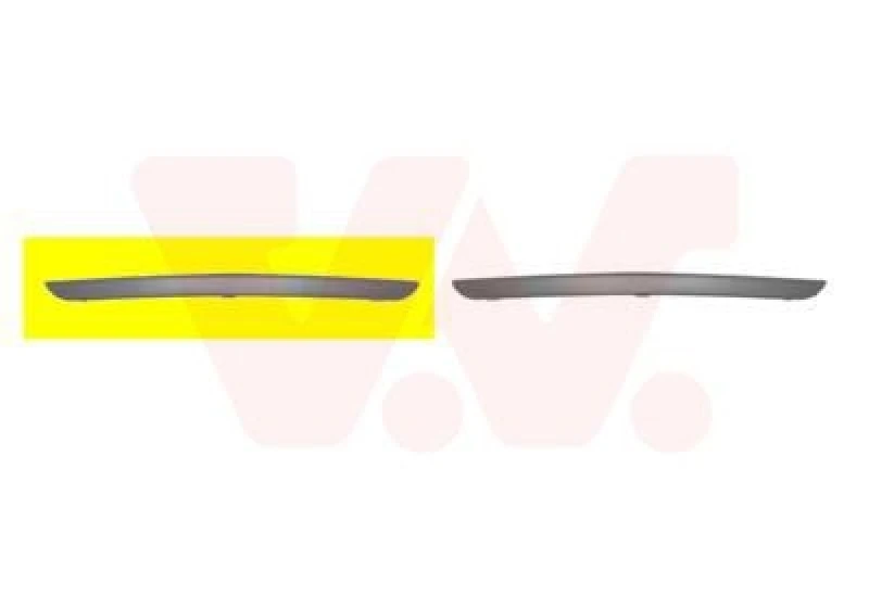 Image of VAN WEZEL Bumper moulding VAN WEZEL 1861584