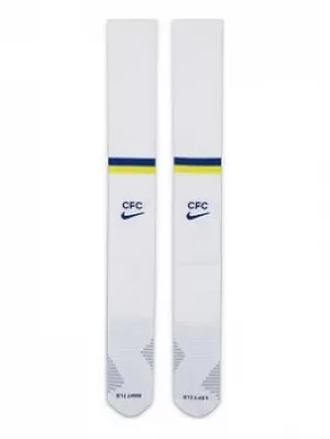 Image of Nike Chelsea 21/22 Home Socks, White, Size L, Men