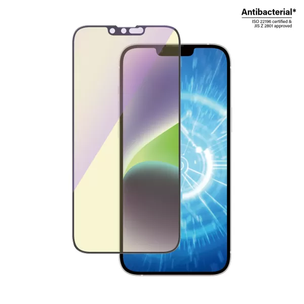 Image of iPhone 13 Pro Max/14 Plus PanzerGlass UltraWide Fit Anti-Blue Light EasyAligner Screen Protector
