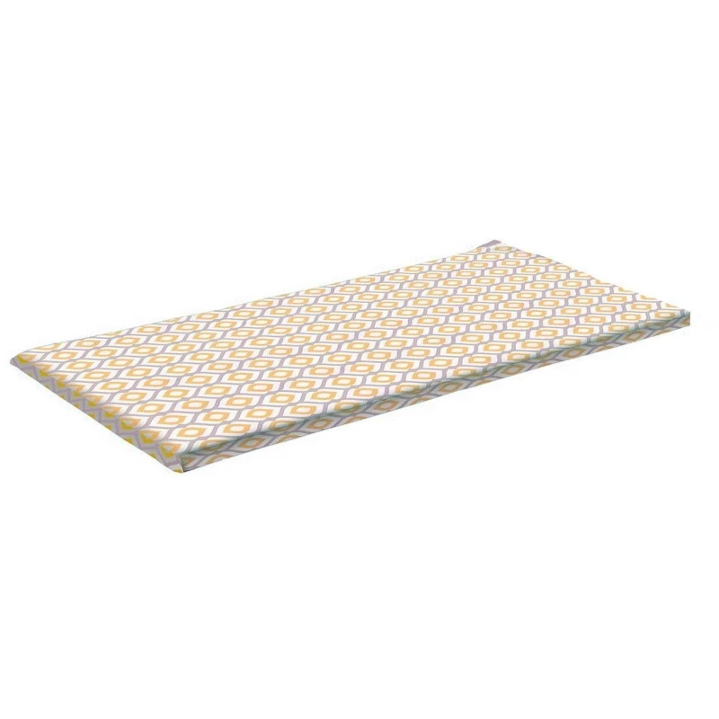 Image of Luxury Living Geometric Water Repellent Bench Seat Pad SUMBPYEL