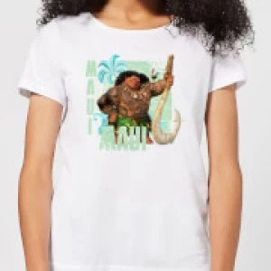 Image of Moana Maui Womens T-Shirt - White - 3XL