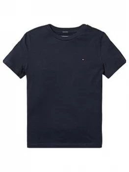 Image of Tommy Hilfiger Boys Essential Flag T-Shirt - Navy, Size 4 Years