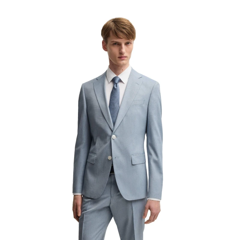 Image of Boss Mens H Hutson Blazer Light/Pstl Blue male 40 (50)