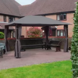 image of Glendale Highfield Gazebo 4 x 3m - Grey