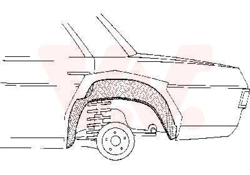 Image of VAN WEZEL Mudguard VAN WEZEL 3003.47