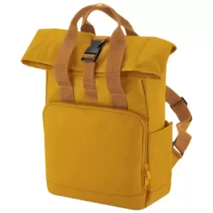 image of Bagbase Unisex Adult Mini Recycled Twin Handle Backpack (One Size) (Mustard Yellow)