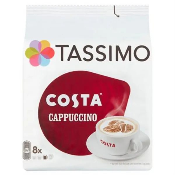 image of Tassimo Costa Cappuccino Coffee 80 Pods