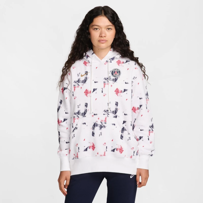 Image of Nike Paris Saint Germain PHNX Hoodie Adults White male L