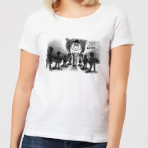Image of Toy Story Evil Dr Pork Chop Speech Womens T-Shirt - White - 3XL