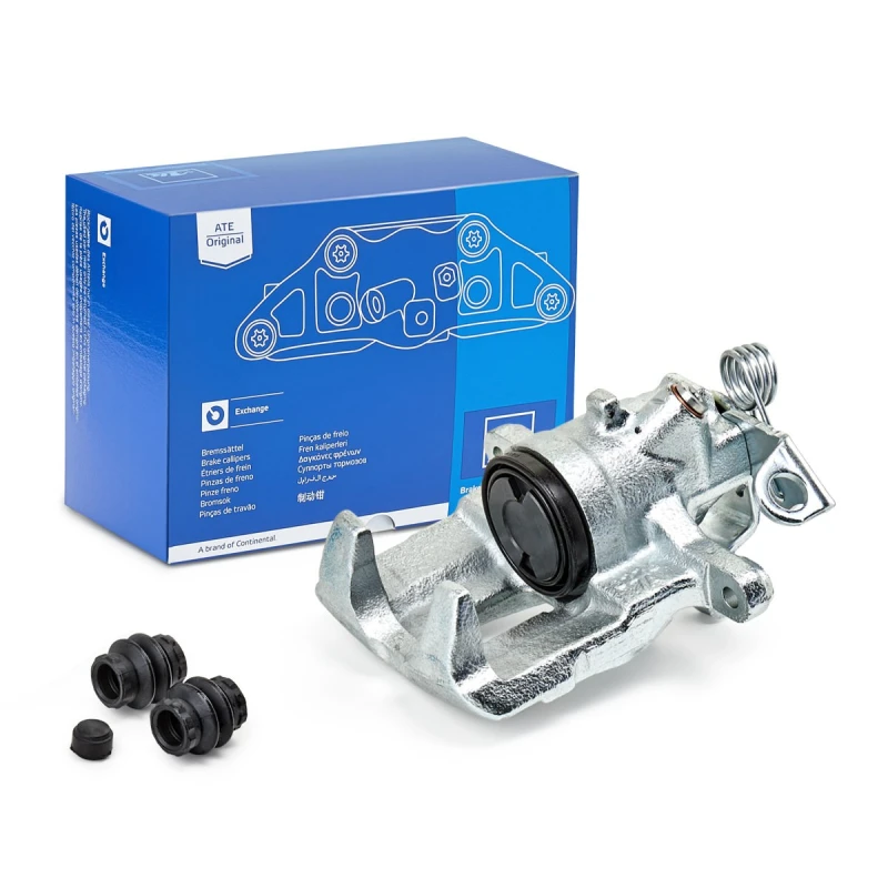 Image of ATE 24.3414-1708.5 Brake caliper without holder Grey Cast Iron Brake Caliper (78)