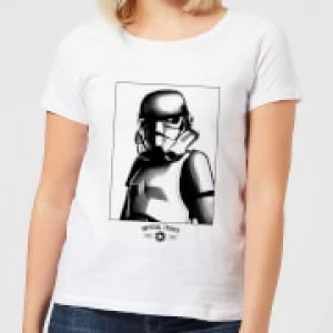 Image of Star Wars Imperial Troops Womens T-Shirt - White - 3XL