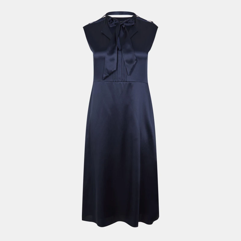 Image of Boss Womens Dasem Skater Dress Dark Blue female 4 (XXS)