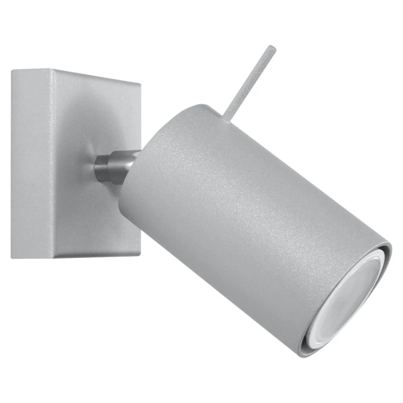Image of Sollux Lighting Modern Steel Ring Wall Lamp - High Quality GU10 Spotlight
