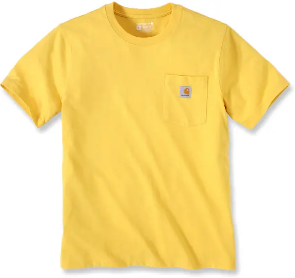 Image of Carhartt Relaxed Fit Heavyweight K87 Pocket T-Shirt, yellow, Size XS