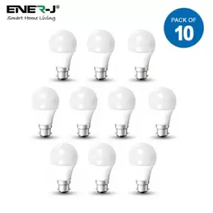 Image of ENER-J LED Bulb- 12W GLS A60 LED Thermoplastic Lamp B22 6000K (pack Of 10 Units)