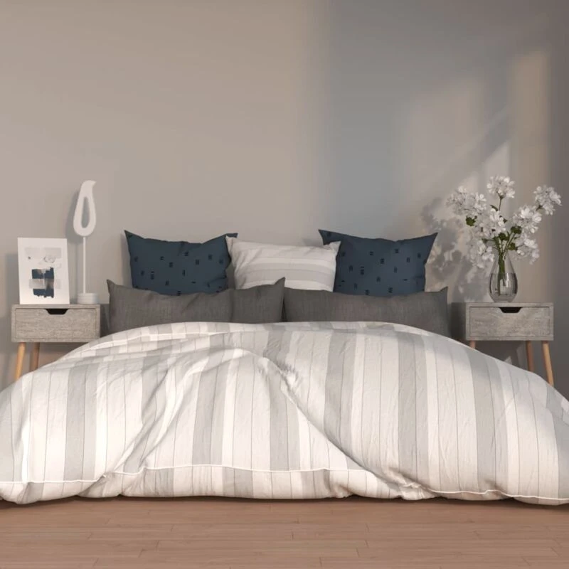 Image of VIDAXL Bedside Cabinets 2 pcs Concrete Grey 40x40x56cm Engineered Wood Vidaxl 8720286344026