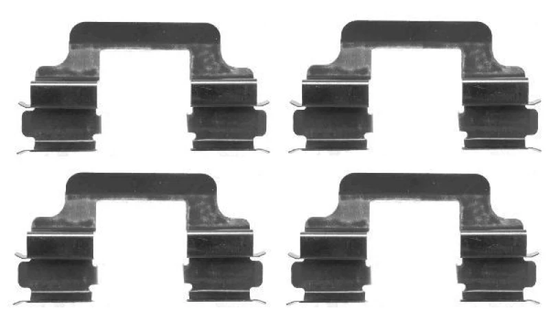 Image of HELLA Brake pad fitting kit HELLA 8DZ 355 203-081