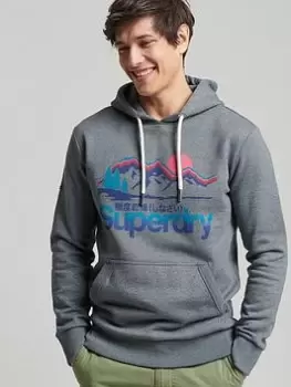 Image of Superdry Great Outdoors Hoodie, Grey, Size L, Men