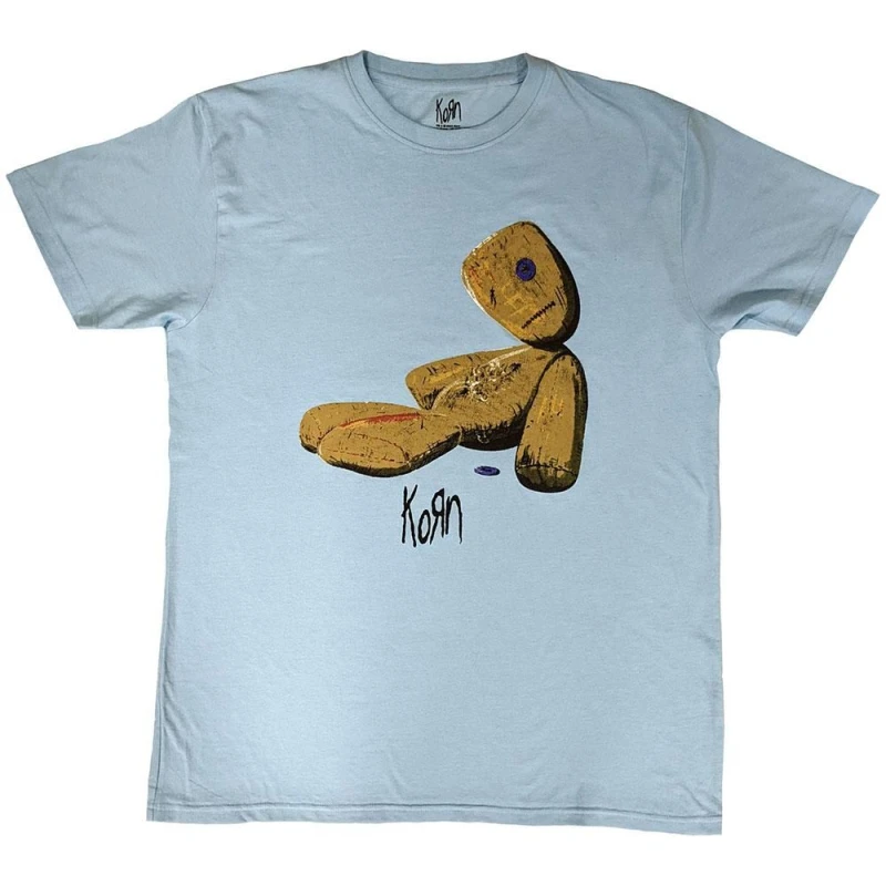 Image of Korn Korn Men Issues Rag Doll T-Shirt in Light Blue Size: Medium Light Blue M Male 5063806651116