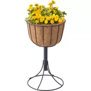Image of VegTrug Windsor Aqua Tower Basket Stand Small - Black