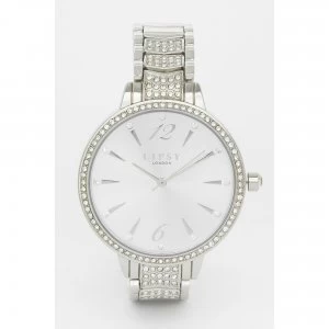 image of Lipsy Silver Bracelet Watch with White Sunray Dial