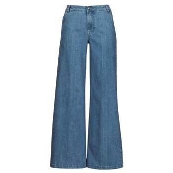 Image of Benetton 4AC6574X5-902 womens Bootcut Jeans in Blue - Sizes UK 8,UK 10,UK 12,UK 14