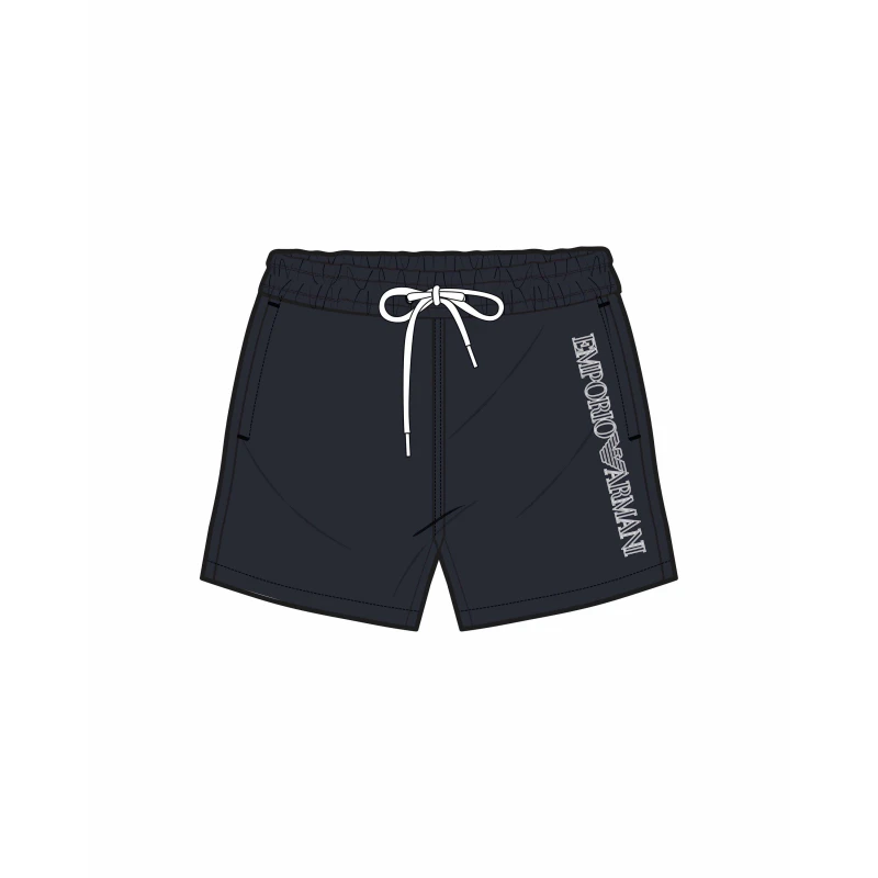 Image of Emporio Armani Mens Boxer Beachwear Swimming Trunks Armani Blue male 2XL