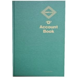Image of Simplex D Accounts Book One Year 52 Pages D