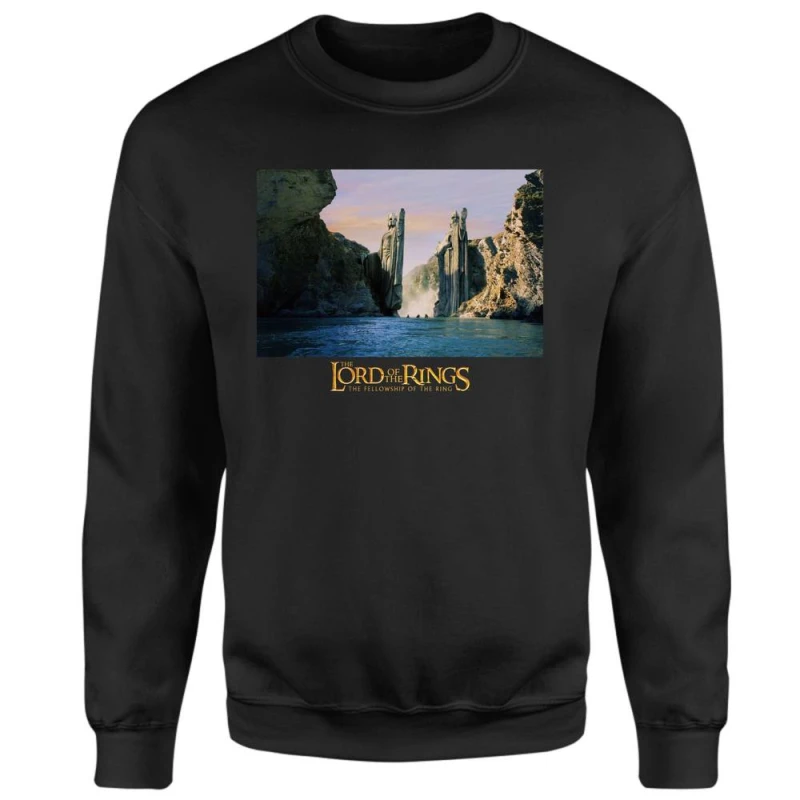 Image of Lord Of The Rings Argonath Sweatshirt - Black - S
