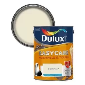 Image of Dulux Easycare Washable & Tough Orchid White Matt Emulsion Paint 5L