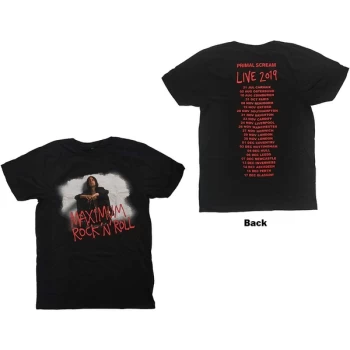 Image of Primal Scream - Maximum RnR Photo Unisex X-Small T-Shirt - Black