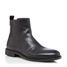 Image of Bertie Cornfield' Distressed Zip Ankle Boots - 7 - black