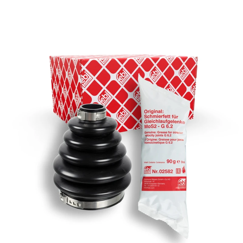 Image of FEBI BILSTEIN 173319 CV Boot Front Axle, Thermoplastic polyester elastomer Thermoplastic polyester elastomer Bellow,drive shaft (194)