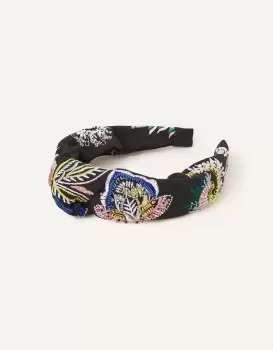 image of Accessorize Womens Paisley Embroidered Headband