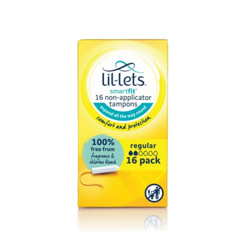 Image of Lil-Lets Lil-Lets Non-Applicator Tampons Regular x16 (Pack of 6) 8210478P 8210478P