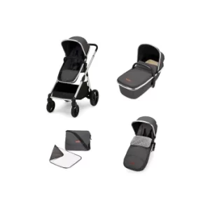 Image of Ickle Bubba Eclipse 2-in-1 Graphite Grey Carrycot and Pushchair