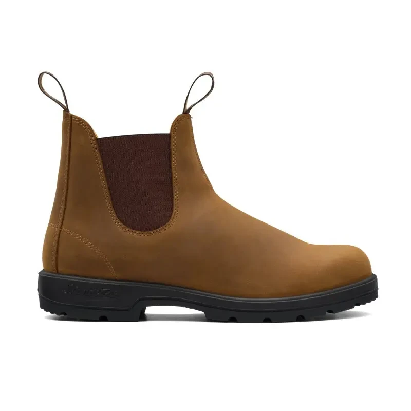 Image of Blundstone 562 Leather Unisex Slip On Boots - Crazy Horse - Size:UK 12