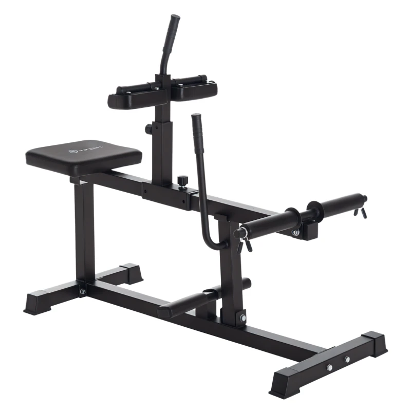 Image of SPORTNOW SPORTNOW Seated Adjustable Leg Extension Machine with Plate Loaded
