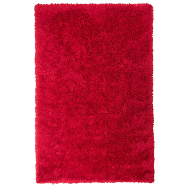 Image of Beliani Shaggygy Rug Cide Red 160 X 230 Cm