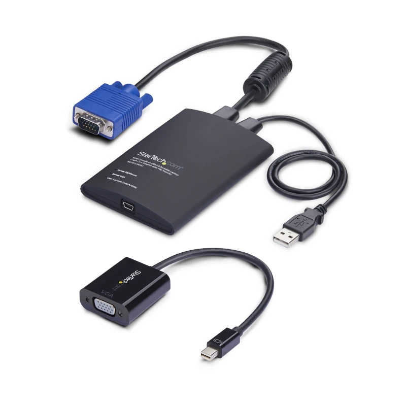 Image of StarTech.com StarTech.com Portable Laptop Crash Cart Adapter, USB/VGA/Mini DisplayPort KVM Console, File Transfer and Video Capture, TAA Compliant NOT
