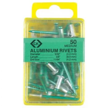 Image of C.K. T3819A 612 Blind rivet (Ø x L) 4.8mm x 9mm Aluminium Aluminium 40 pc(s)