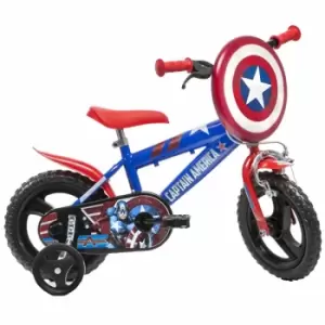 Image of Captain America 12" Wheel Childrens Bicycle, Blue